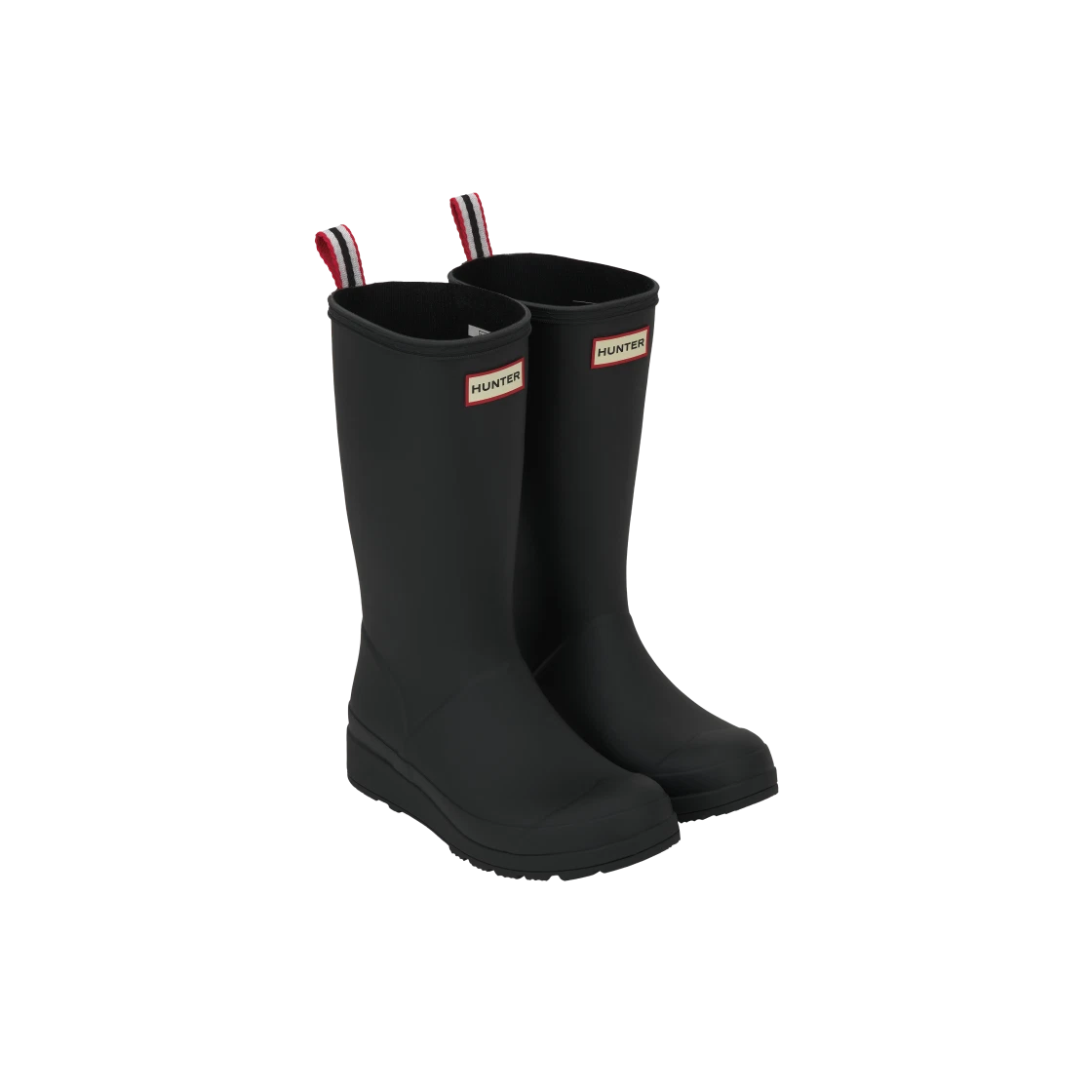 Hunter Play Tall Wellington Rain Boots Black